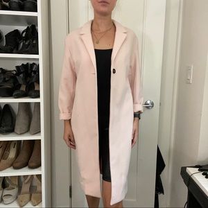 H&M blush pink coat